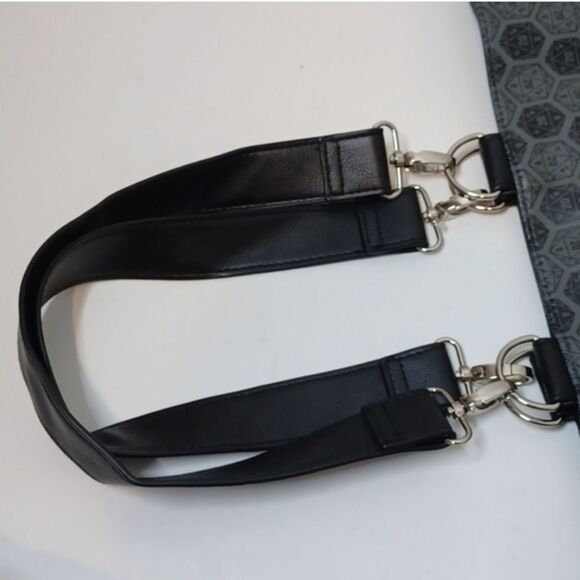 ThinkGeek Stylish Gray Hexagon Tote Bag - Picture 3 of 15